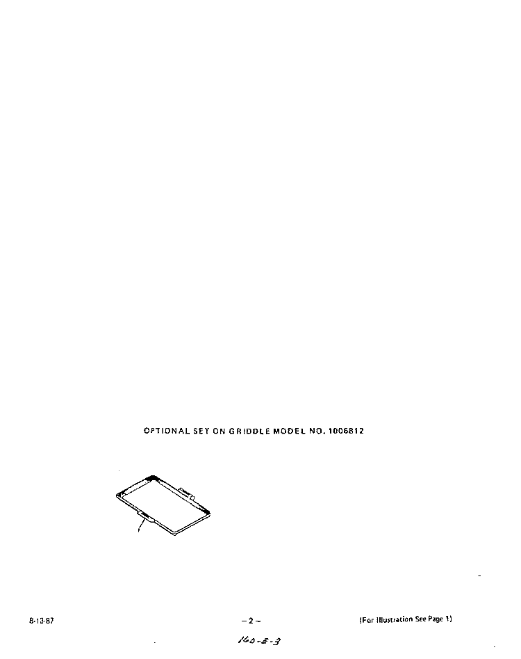 GRIDDLE Diagram and Parts List for 1885W3A  Roper Range