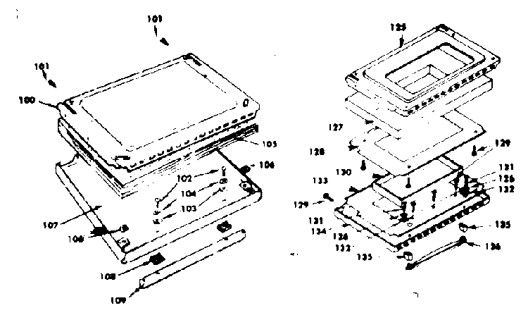 Oven Door Parts Diagram and Parts List for 1554507001  Kenmore Range