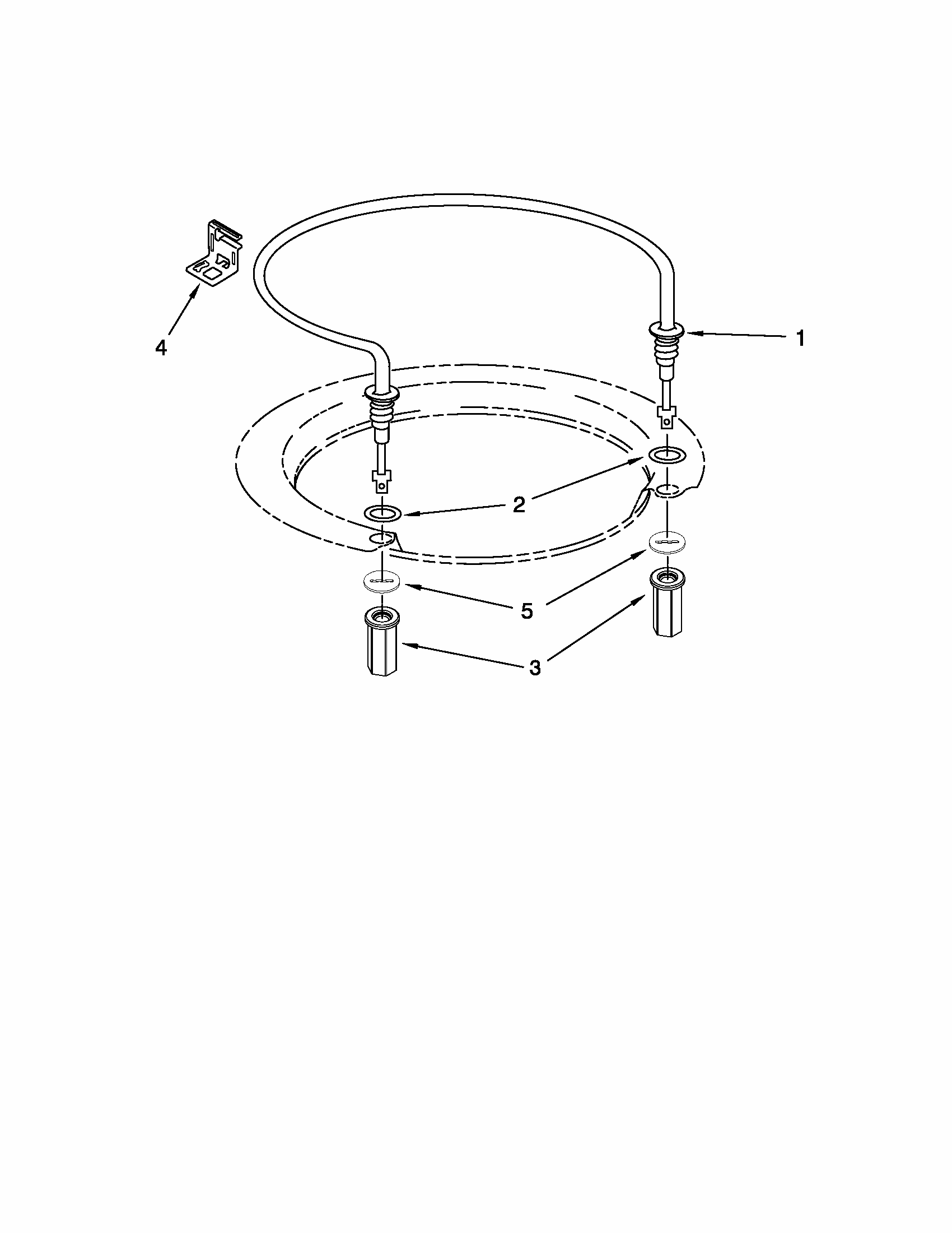 Heater Parts Diagram and Parts List for 66515112K210  Kenmore Dishwasher