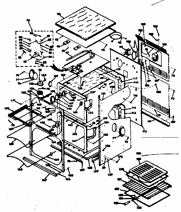Body Section Diagram and Parts List for 8504277292  Kenmore Range