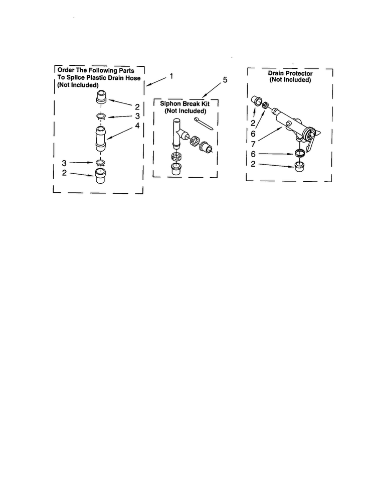 Water System Diagram and Parts List for 7MLSC9545JQ2  Whirlpool Washer
