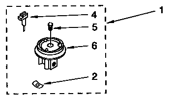 Sealed Gas Assembly Diagram and Parts List for KDDT07BAL0  KitchenAid Range