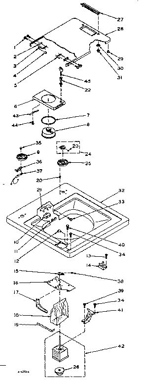 Top And Control Assembly Diagram and Parts List for 1106114232  Kenmore Washer