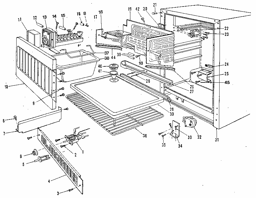 Liner Diagram and Parts List for 58RIAD  Whirlpool Refrigerator