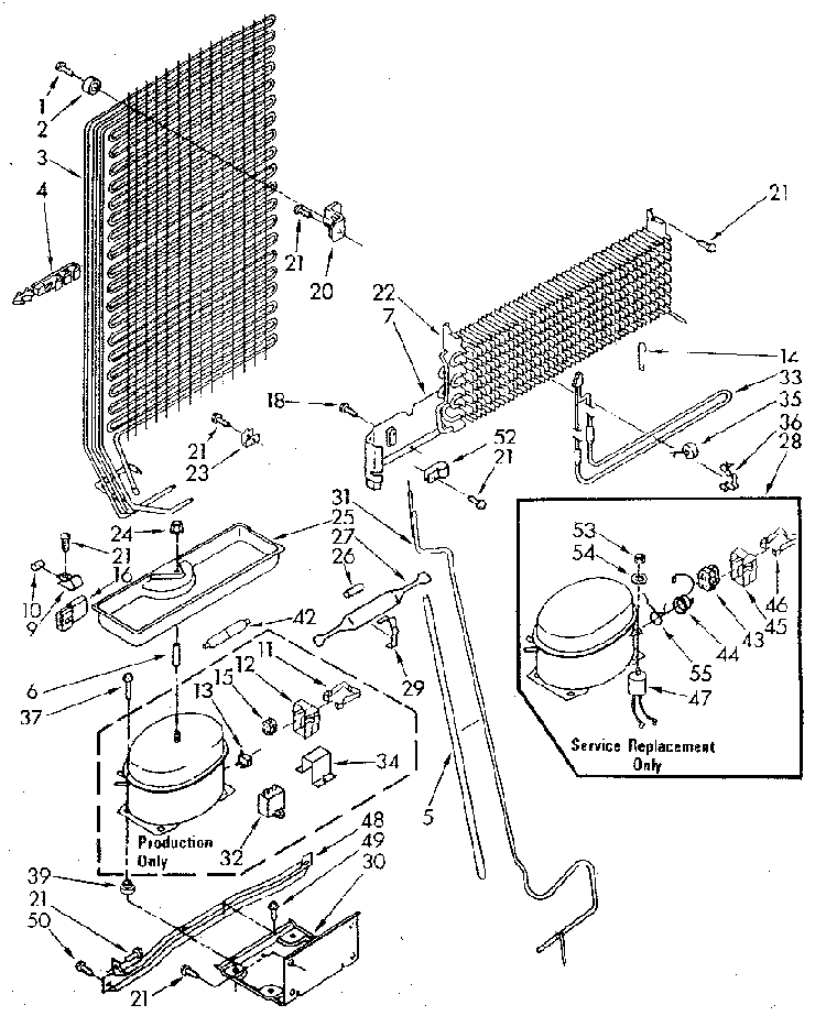 Unit Diagram and Parts List for ET16JKXSN02  Whirlpool Refrigerator