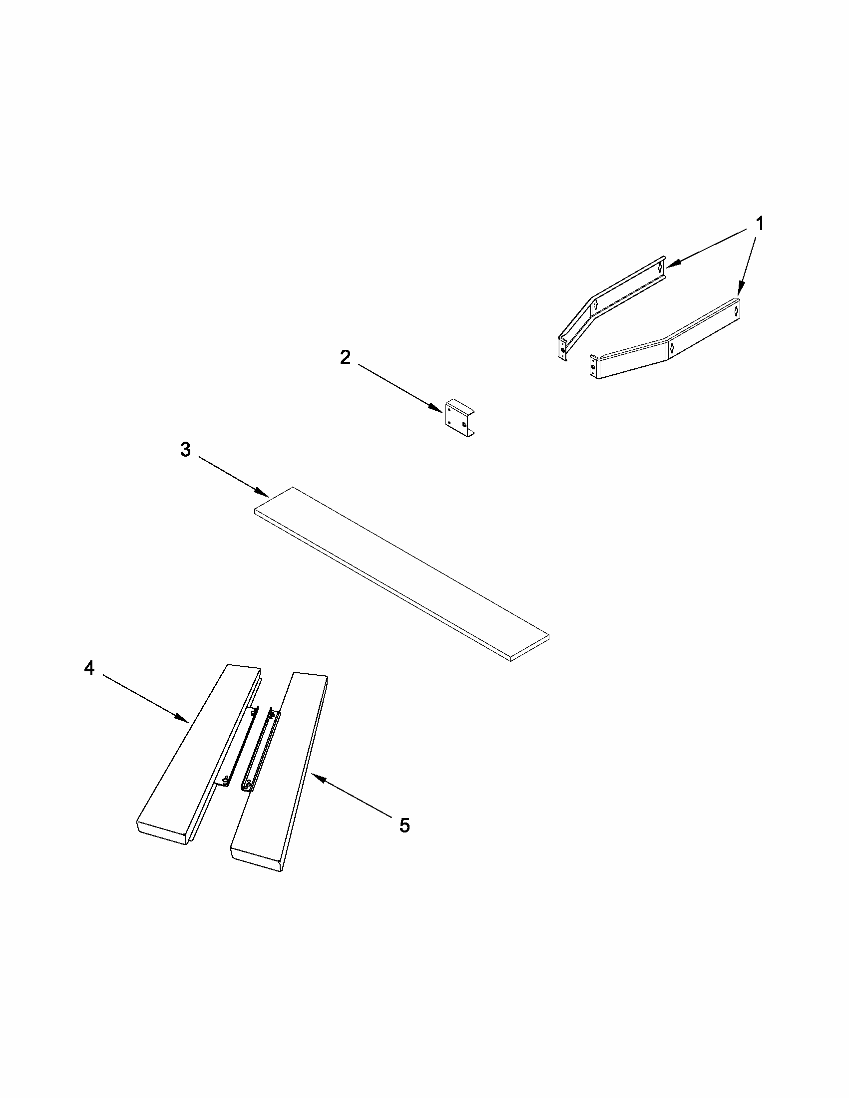 Installation Parts Diagram and Parts List for IBMS1455DS00  Whirlpool Microwave