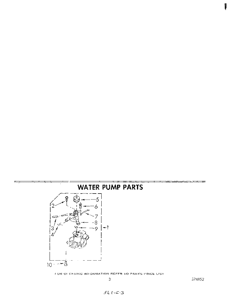 WATER PUMP Diagram and Parts List for LA6800XPW0  Whirlpool Washer