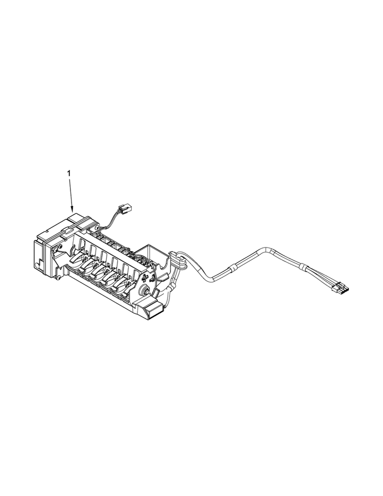 Icemaker Parts Diagram and Parts List for WRX988SIBE02  Whirlpool Refrigerator