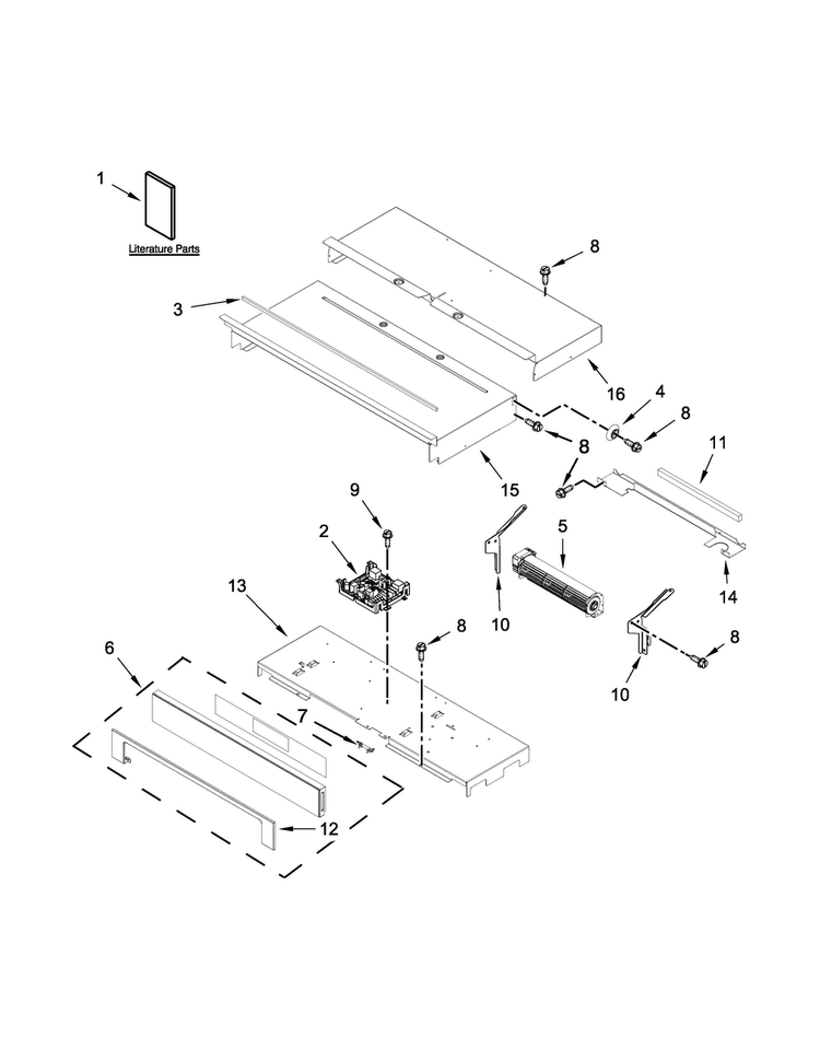 Control Panel Parts Diagram and Parts List for WOS97ES0ES00  Whirlpool Wall Oven