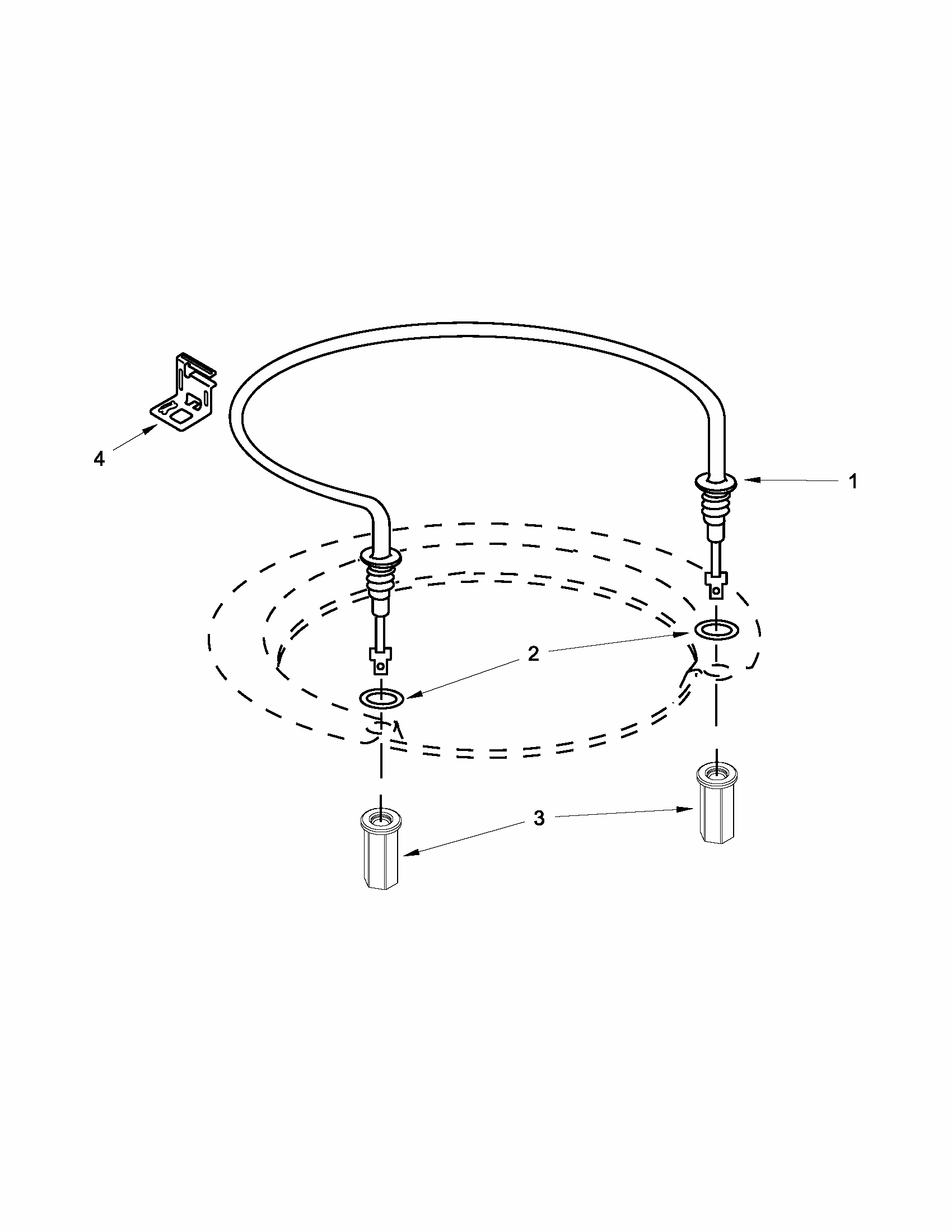 Heater Parts Diagram and Parts List for 66515119K213  Kenmore Dishwasher