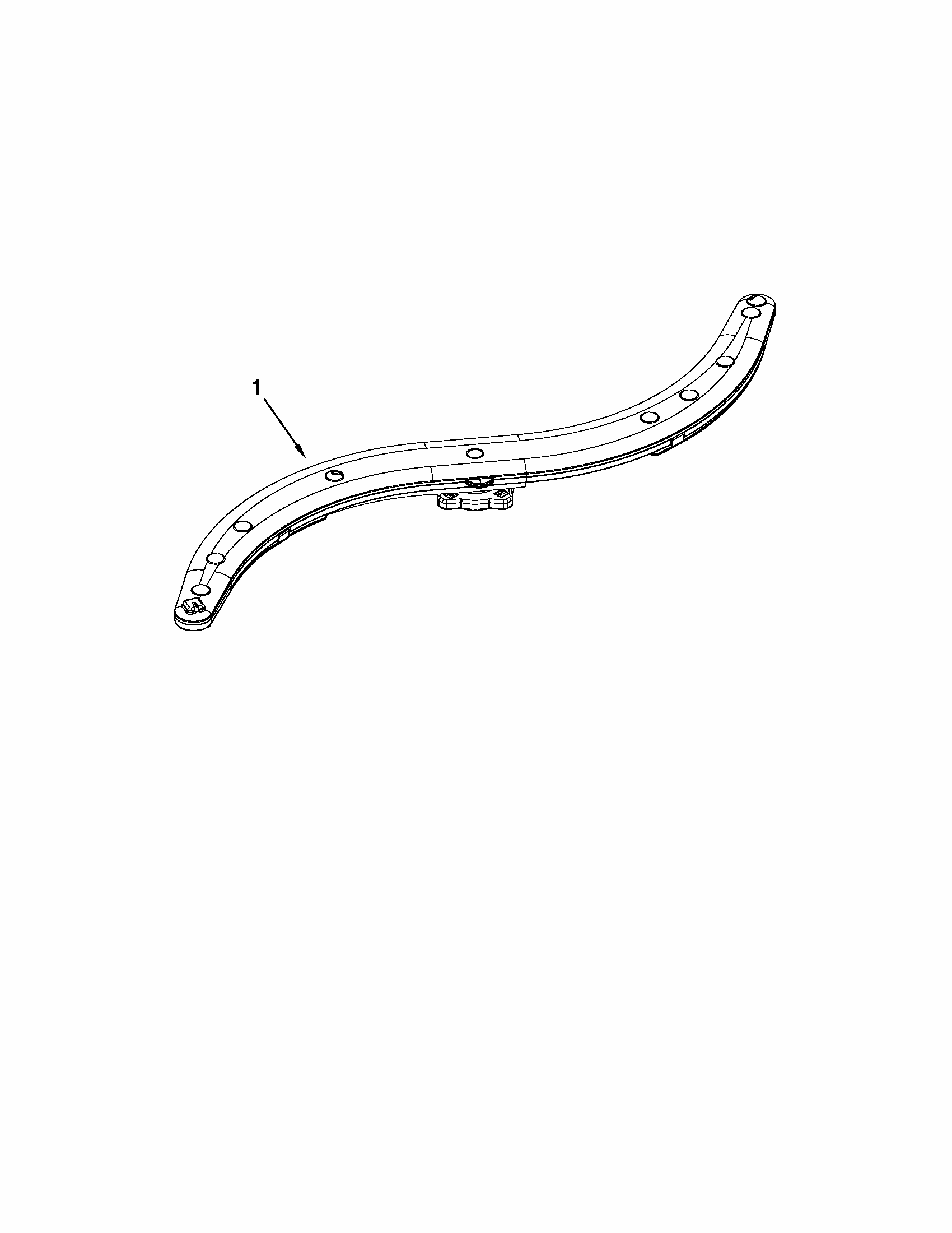 Lower Washarm Parts Diagram and Parts List for 66513262K111  Kenmore Dishwasher