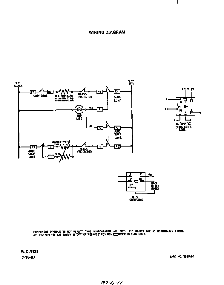 Wiring Diagram Diagram and Parts List for C3457*1  Roper Range