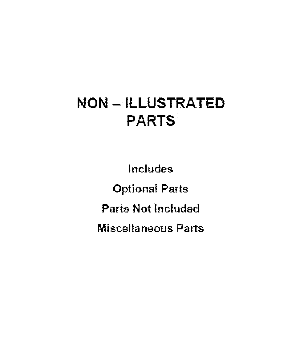 Optional parts (not included) Diagram and Parts List for WDT705PAKB0  Whirlpool Dishwasher