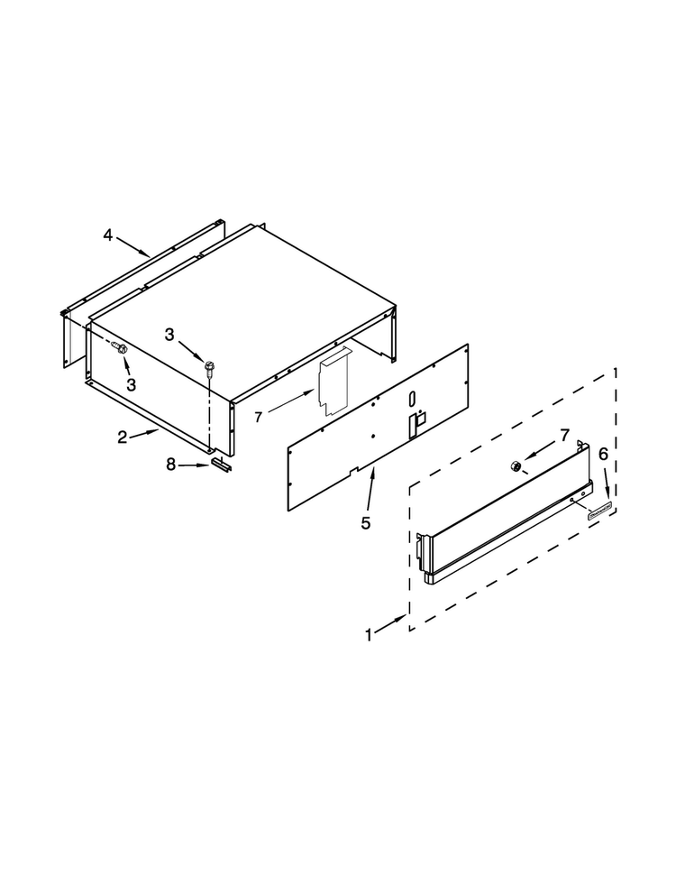 Top Grille And Unit Cover Parts Diagram and Parts List for KBSD606ESS00  KitchenAid Refrigerator