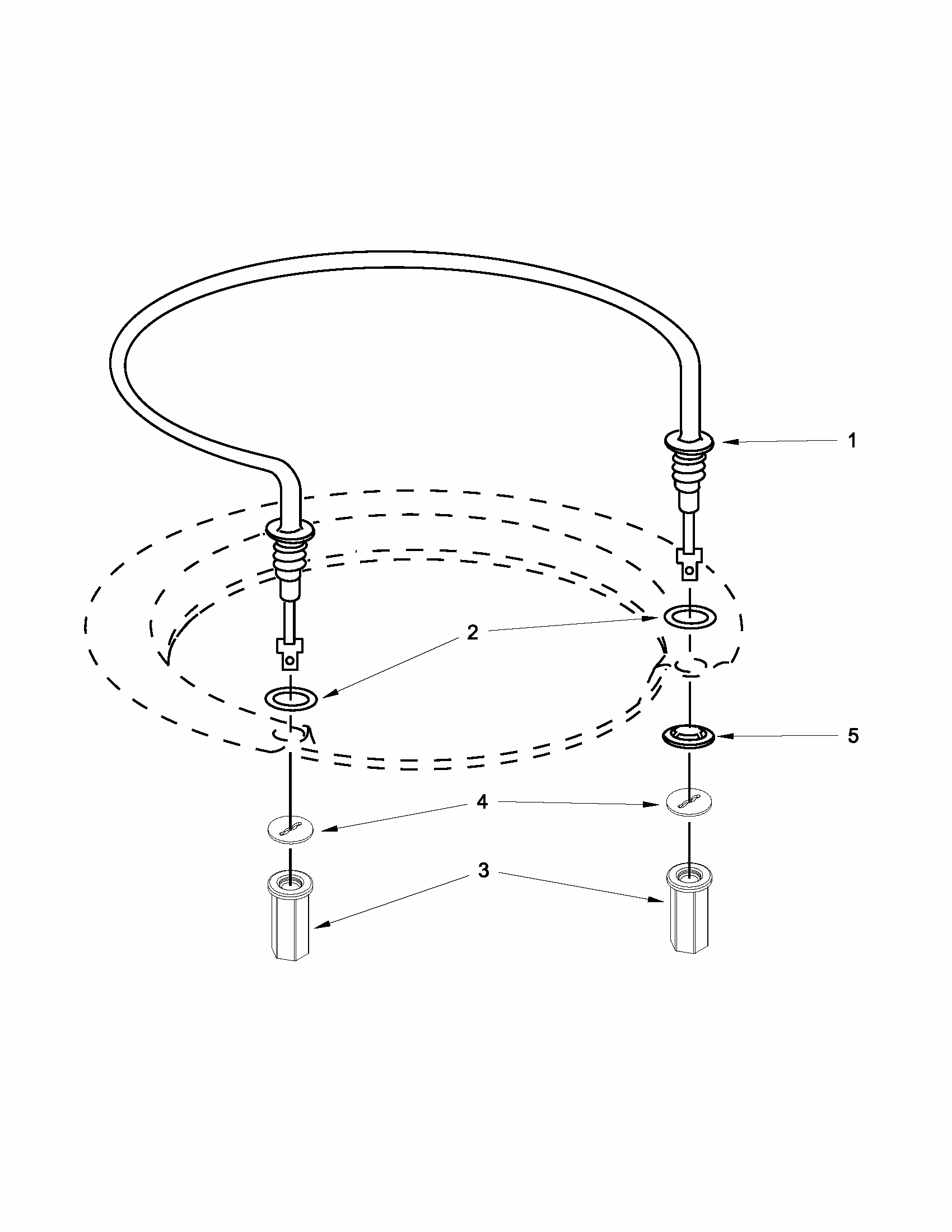 Heater Parts Diagram and Parts List for 66515693K211  Kenmore Dishwasher
