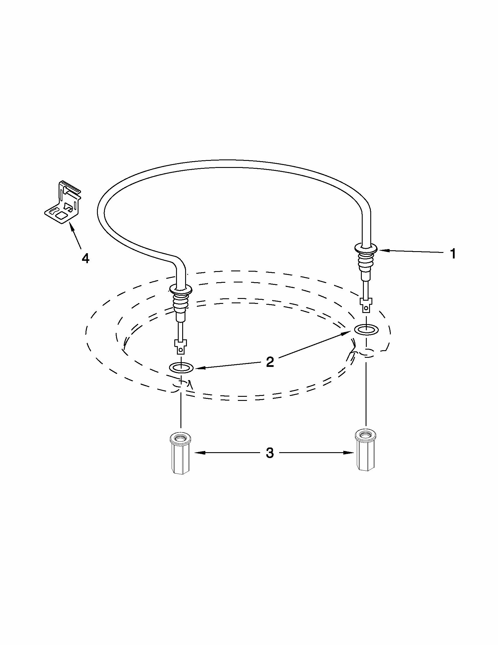 Heater Parts Diagram and Parts List for 66513272K115  Kenmore Dishwasher