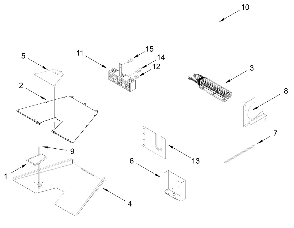 Venting Parts Diagram and Parts List for KFDC558JAV03  Whirlpool Range