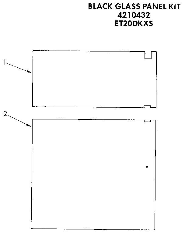 Door Panel  Kit Diagram and Parts List for 4210432  Whirlpool Refrigerator