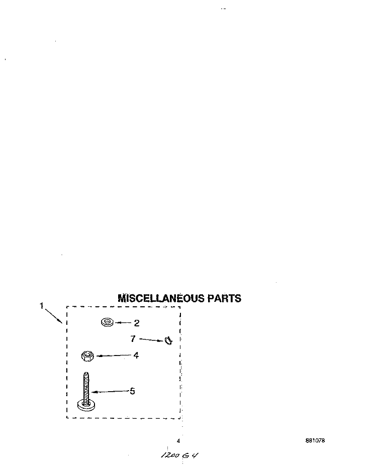 MISCELLANEOUS Diagram and Parts List for LSV8244BN0  Whirlpool Washer