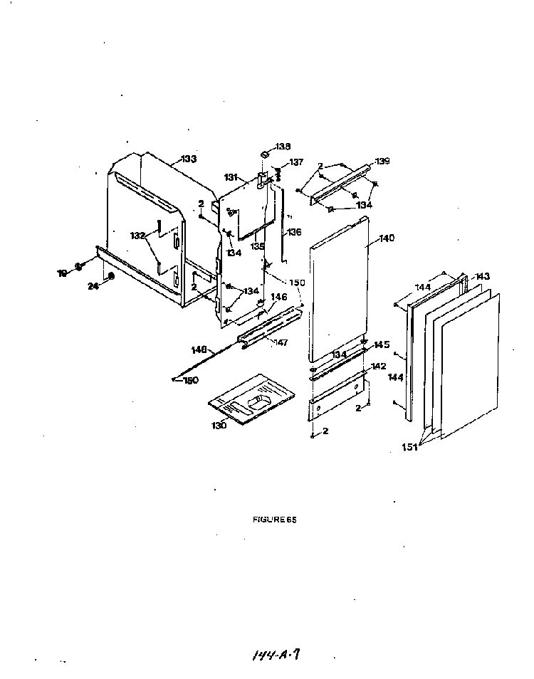 Drawer Diagram and Parts List for 8963L10  Roper Trash Compactor