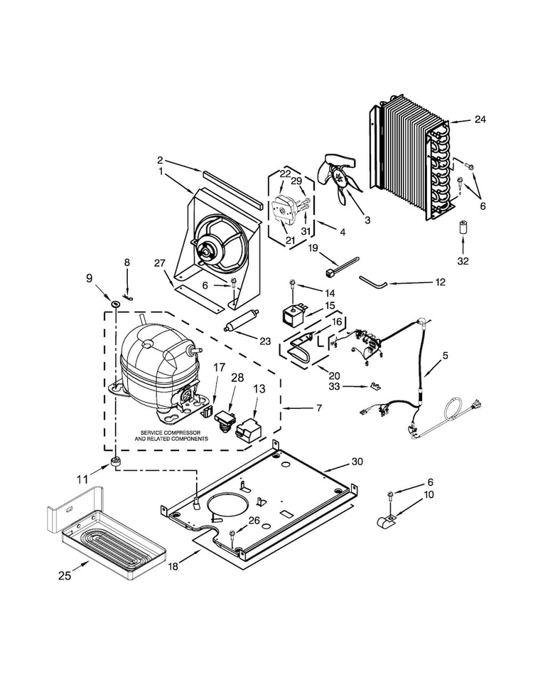 Unit Parts Diagram and Parts List for 10689592100  Kenmore Ice Maker
