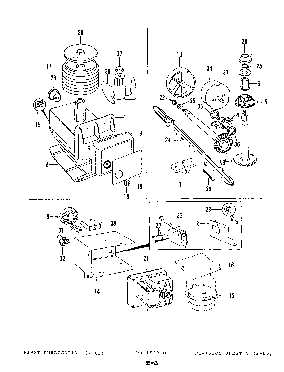 04 - ICE CREAM MAKER Diagram and Parts List for RB22CN-3AI  Whirlpool Refrigerator