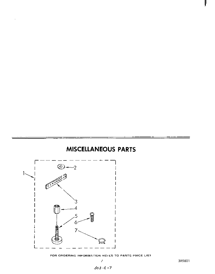 MISCELLANEOUS Diagram and Parts List for LA7400XMW1  Whirlpool Washer