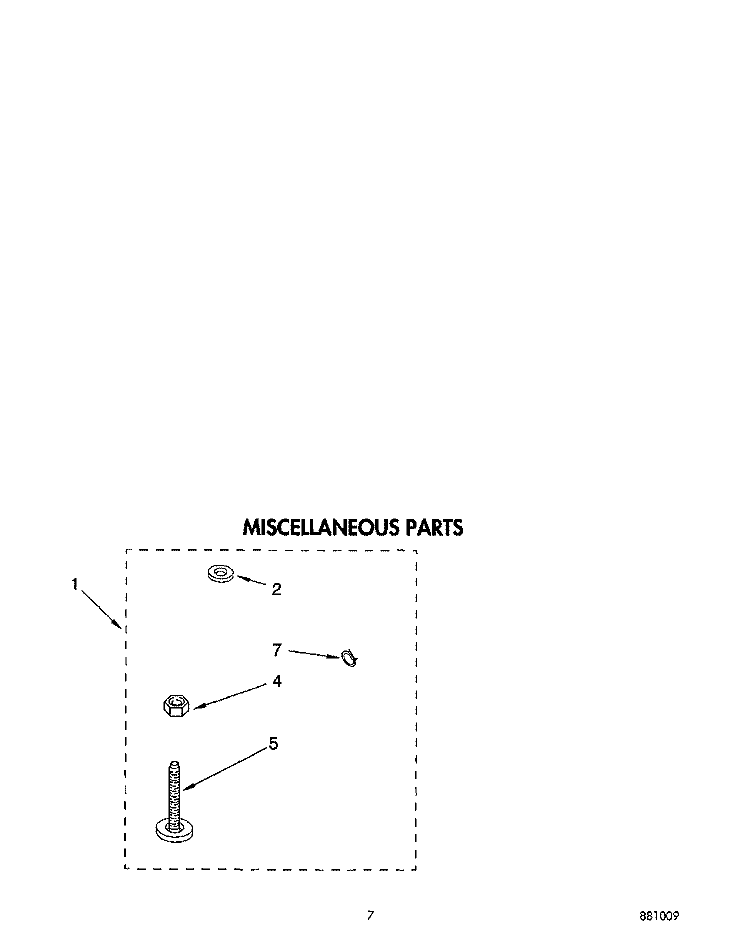 MISCELLANEOUS Diagram and Parts List for RAX7245AW0  Roper Washer