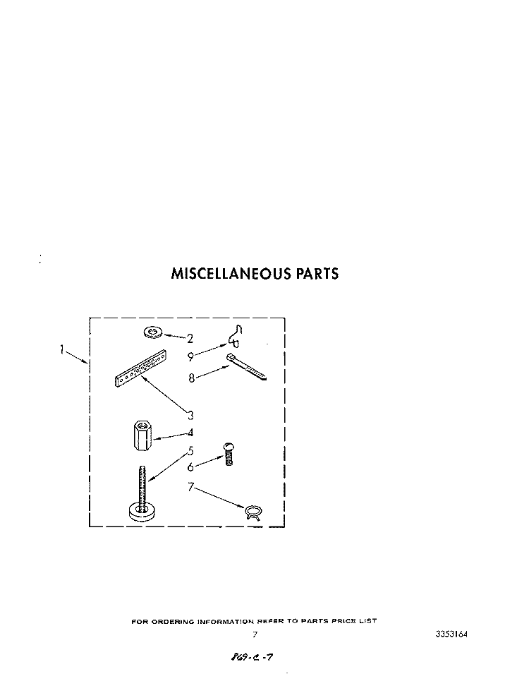 MISCELLANEOUS Diagram and Parts List for LA8200XWW0  Whirlpool Washer