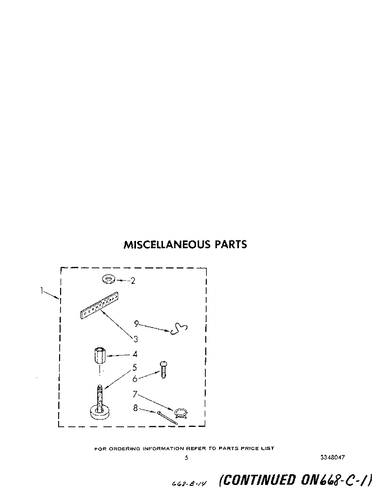 MISCELLANEOUS Diagram and Parts List for LA3300XSW0  Whirlpool Washer