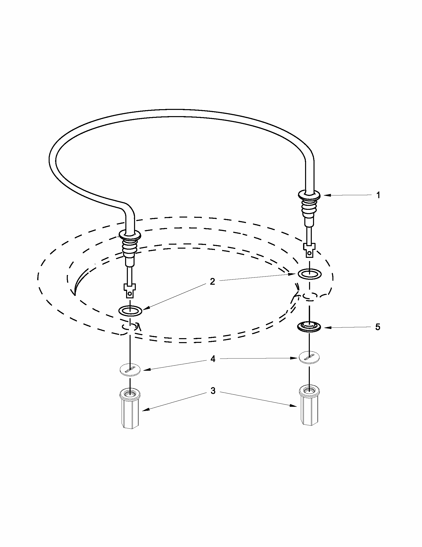 Heater Parts Diagram and Parts List for 66513262K113  Kenmore Dishwasher