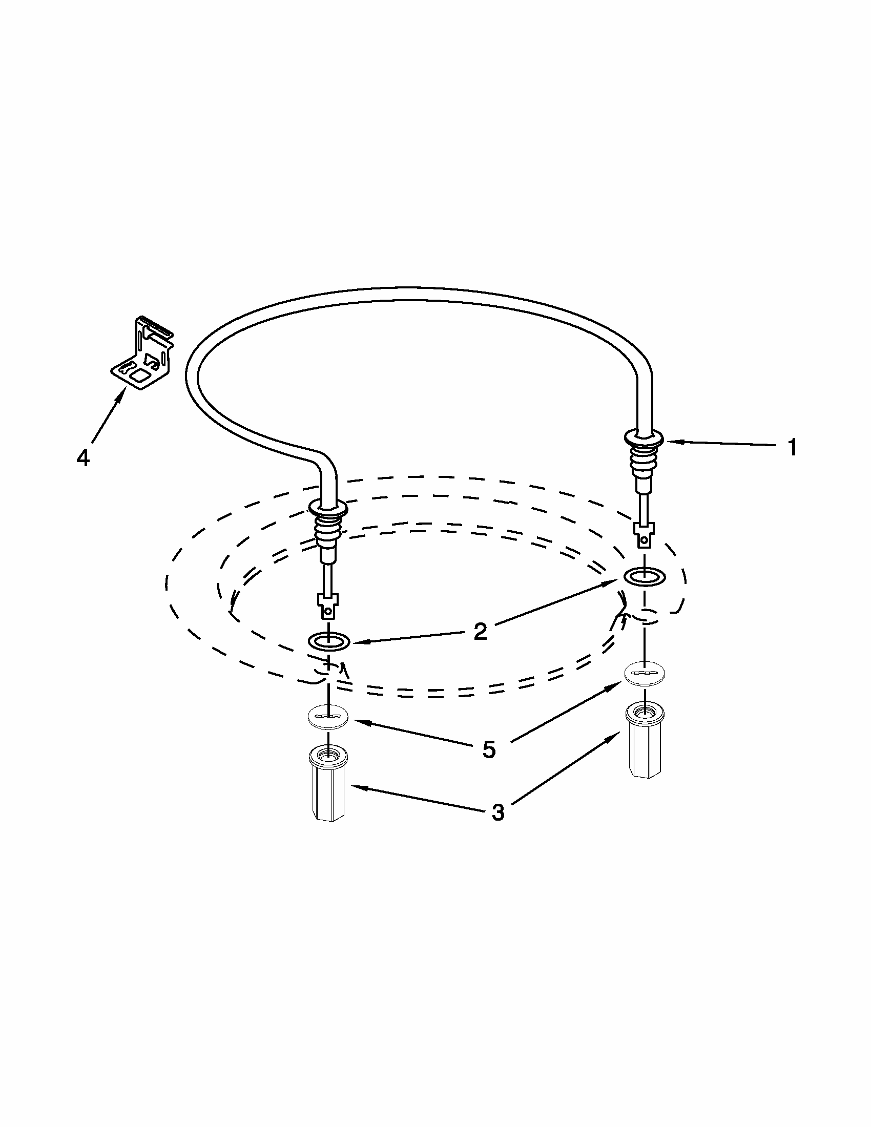 Heater Parts Diagram and Parts List for 66515119K212  Kenmore Dishwasher