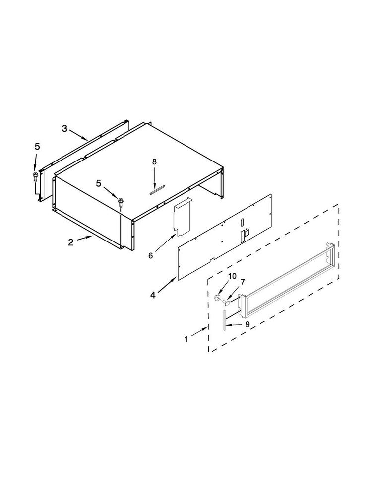 Top Grille And Unit Cover Parts Diagram and Parts List for KBFN402EPA00  KitchenAid Refrigerator