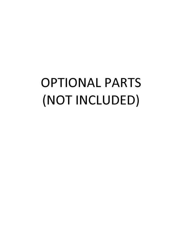 Optional Parts Not Included Diagram and Parts List for CET9000GQ0  Whirlpool Washer Dryer Combo
