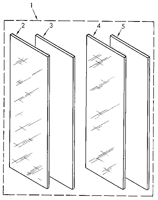 Door Panels Diagram and Parts List for 819344  Whirlpool Refrigerator