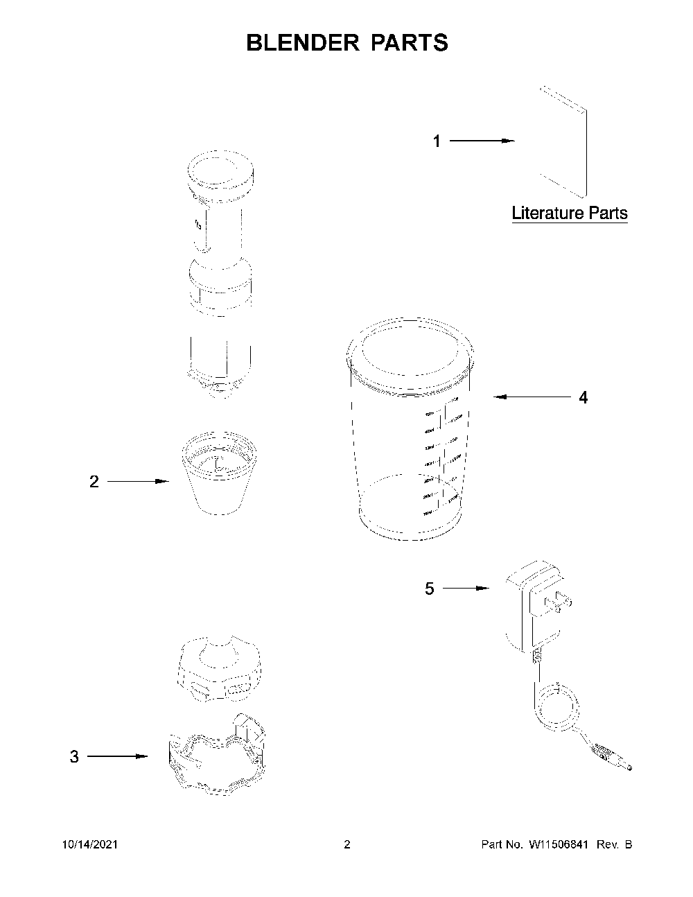 Blender Parts Diagram and Parts List for 5KHBBV53EDG0  KitchenAid Blender