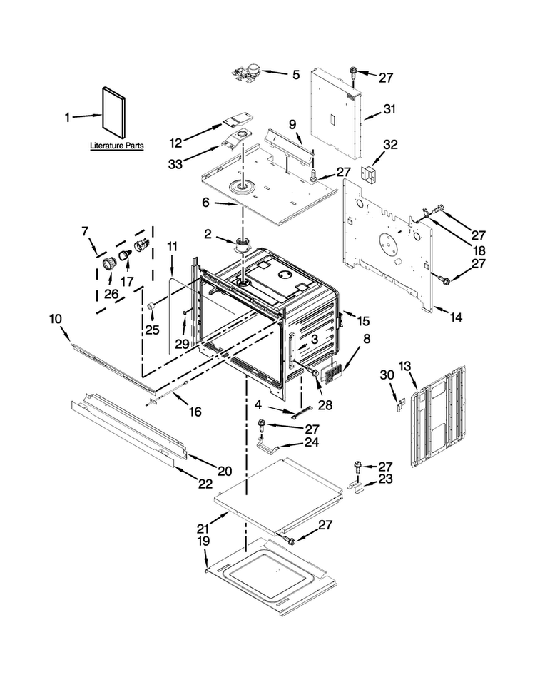 Oven Parts Diagram and Parts List for WOS92EC7AS02  Whirlpool Wall Oven