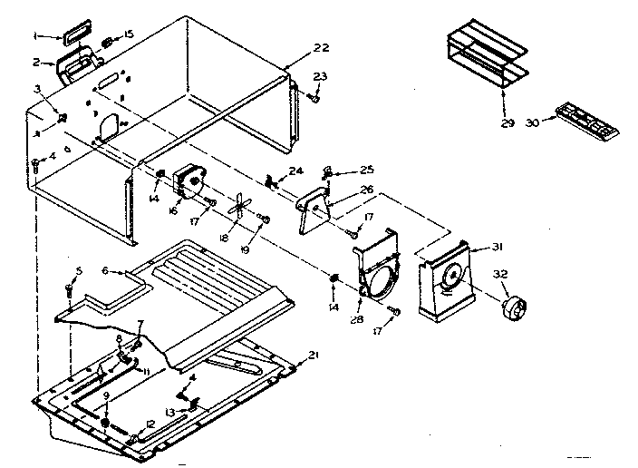 Refrigerator Freezer Parts Diagram and Parts List for 106U14E1  Kenmore Refrigerator