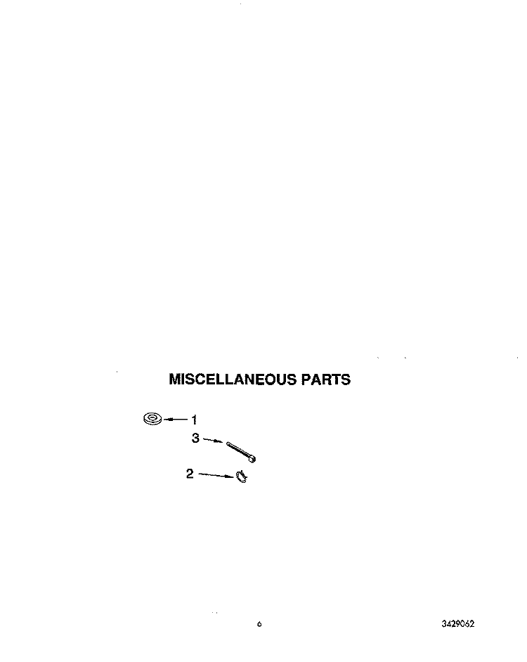 MISCELLANEOUS Diagram and Parts List for RAC4244AW1  Whirlpool Washer