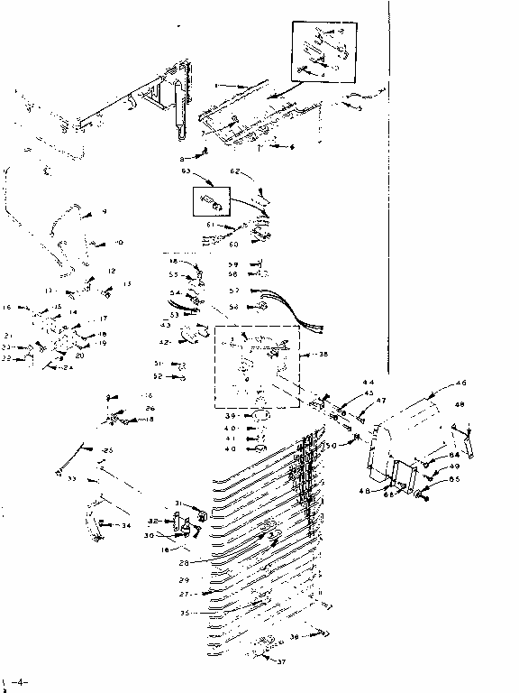 Refrigerator Unit Parts Diagram and Parts List for 106M15E-F  Kenmore Refrigerator
