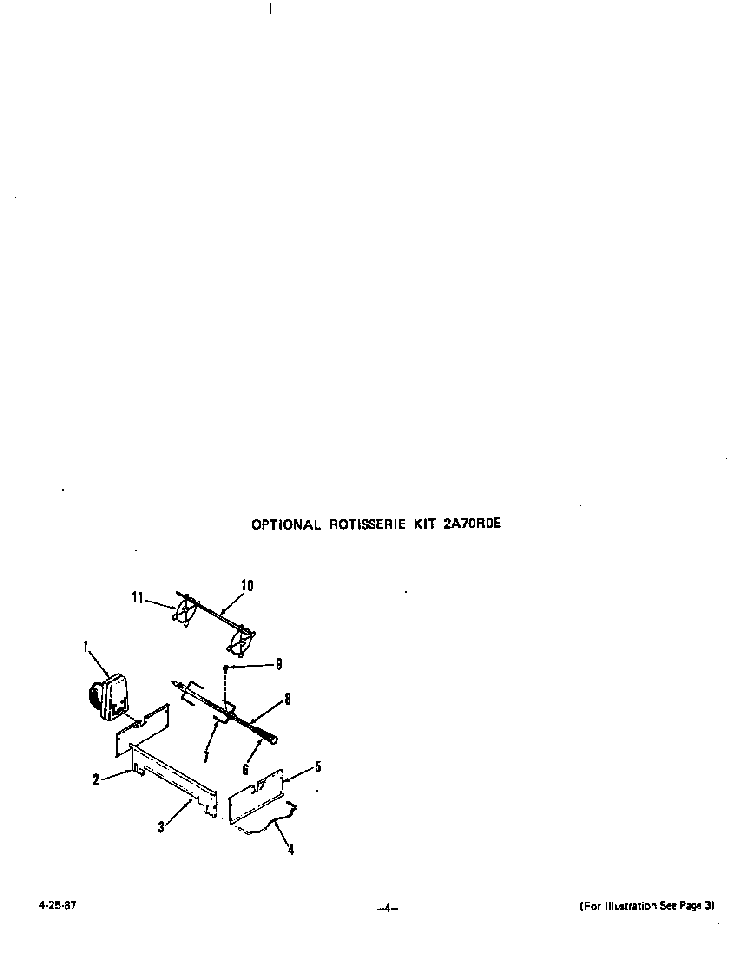 ^rotisserie Diagram and Parts List for N3457*0  Roper Range