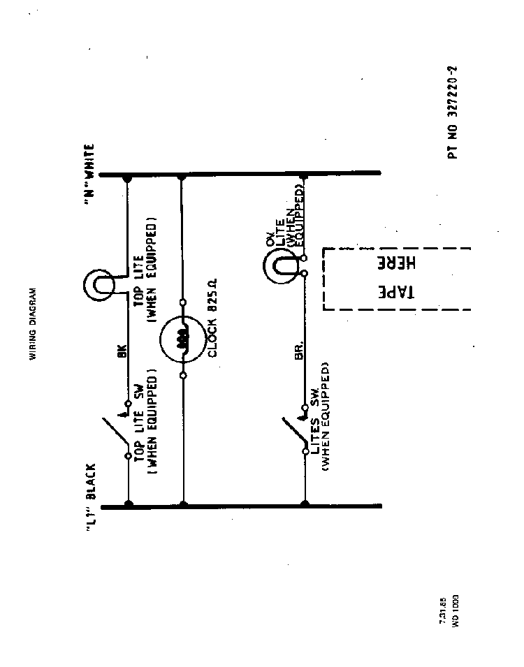 Wiring Diagram Diagram and Parts List for 1255*0A  Roper Range