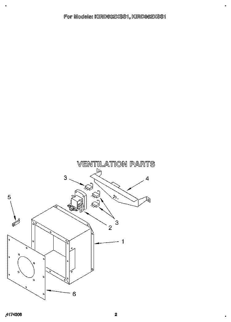 SECTION Diagram and Parts List for KIRD802XSS1  KitchenAid Range Hood