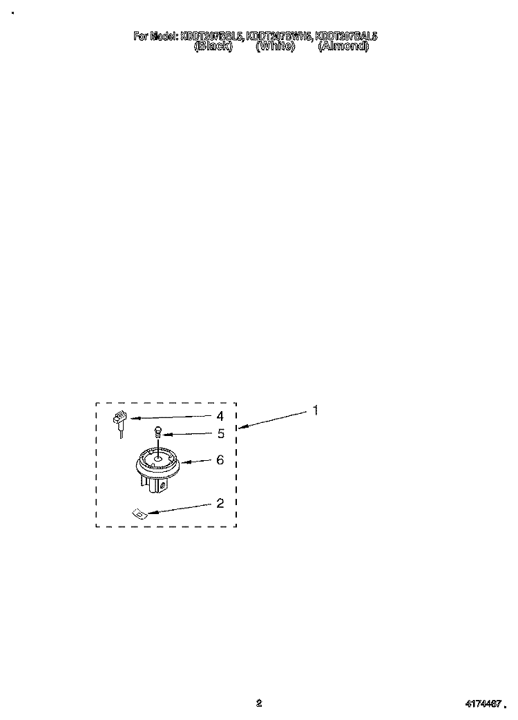 SEALED GAS ASSEMBLY Diagram and Parts List for KDDT207BBL5  KitchenAid Range
