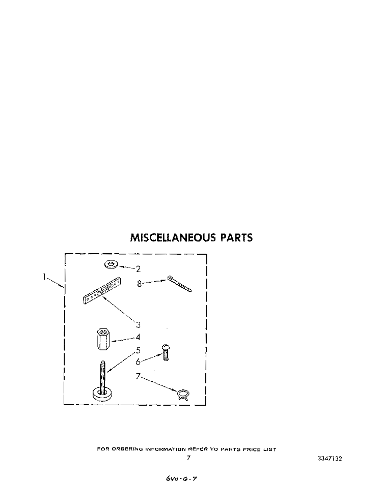 MISCELLANEOUS Diagram and Parts List for LA5570XPW4  Whirlpool Washer