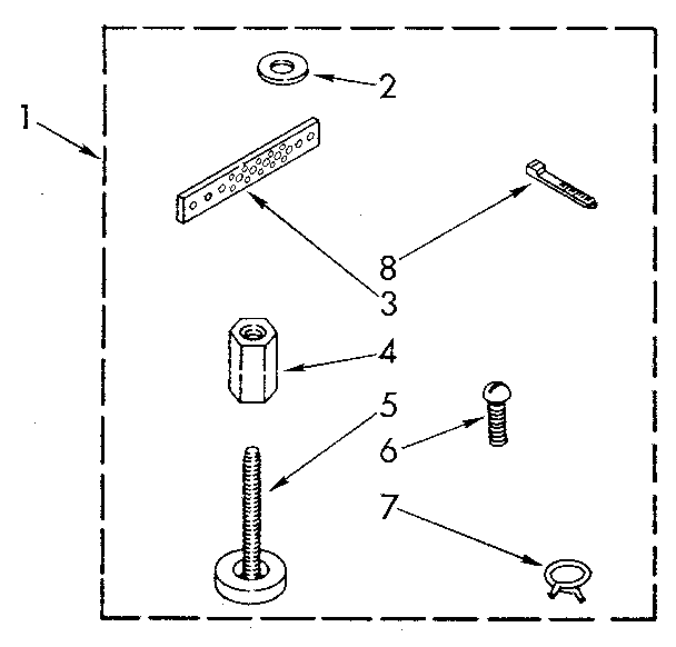 Miscellaneous Diagram and Parts List for LA7800XSM2  Whirlpool Washer