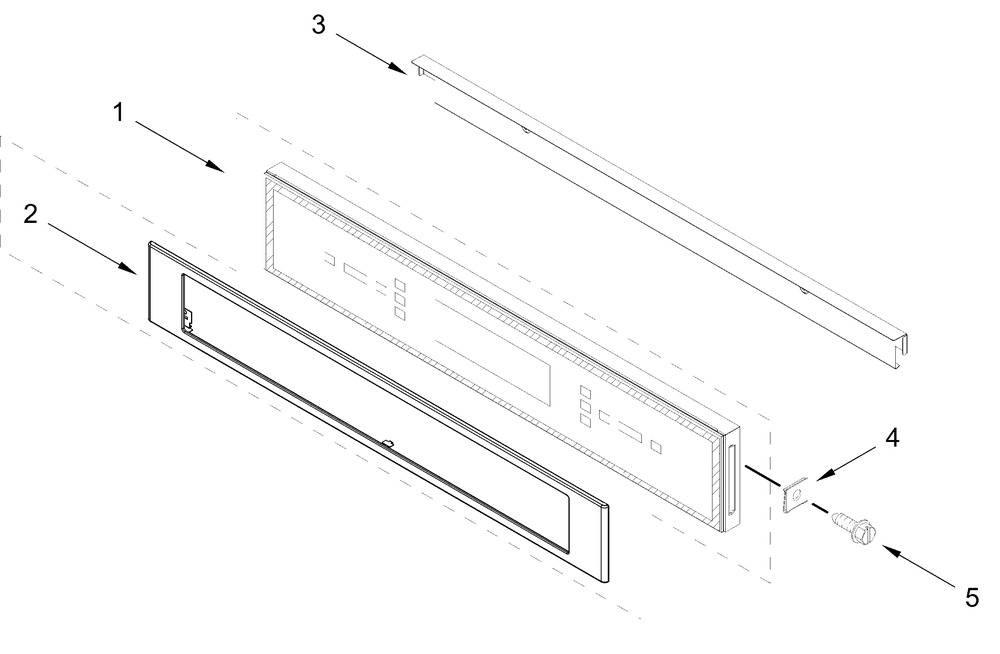 Control Panel Parts Diagram and Parts List for JOEMC130RL00  Whirlpool Microwave