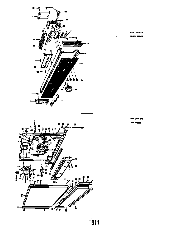 Control Details Model 8508-h30 Diagram and Parts List for 8586H30  Roper Dishwasher