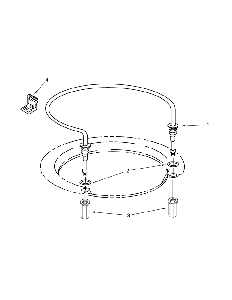 Heater Parts Diagram and Parts List for WDF730PAYW6  Whirlpool Dishwasher