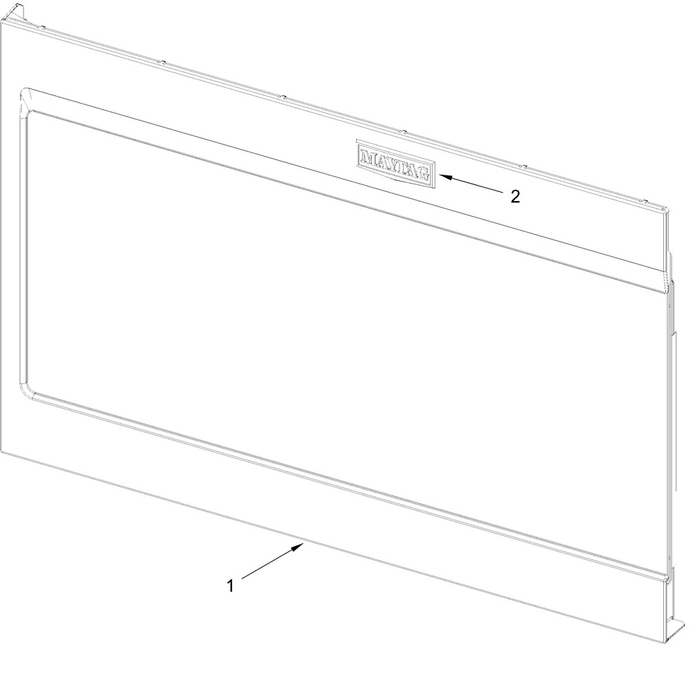 Door Parts Diagram and Parts List for MMV1175JW02 MMV1175JB02-MMV1175JZ02 Whirlpool Microwave